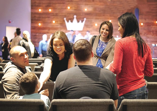 Group of people praying