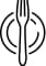 Fork and plate icon